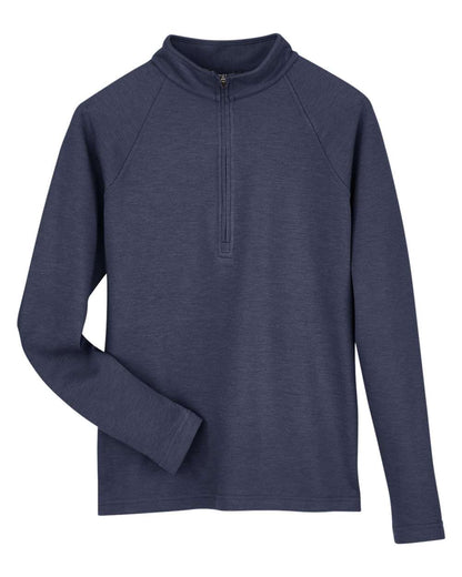 Devon & Jones Women's New Classics® Charleston Quarter-Zip Pullover DG481WZ #color_Navy Melange