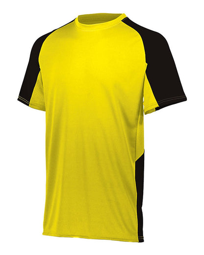 Augusta Sportswear Youth Cutter Jersey 1518 #color_Power Yellow/ Black