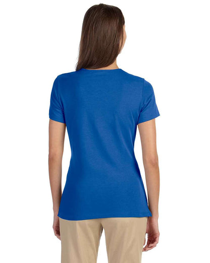 Devon & Jones Women's Perfect Fit™ Shell T-Shirt DP182W #colormdl_French Blue