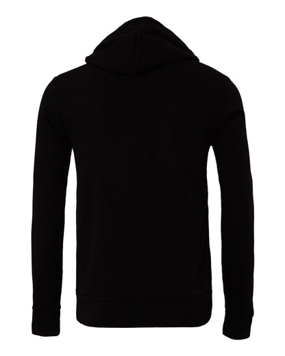BELLA + CANVAS Unisex Sponge Fleece Hoodie Sweatshirt 3719 #color_Black