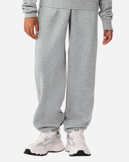 BELLA + CANVAS Youth Sponge Fleece Sweatpants 3738Y #colormdl_Athletic Heather