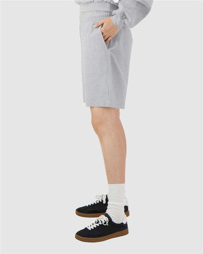 American Apparel Pique Unisex Gym Shorts 2PQ #colormdl_Heather Grey