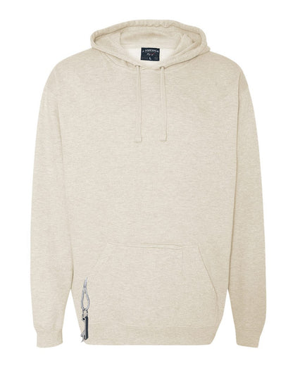 J. America Men's Tailgate Hooded Sweatshirt 8815 #color_Oatmeal Heather