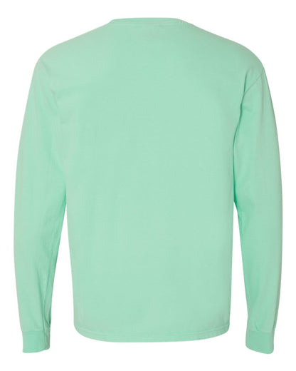 Comfort Colors Unisex Garment-Dyed Heavyweight Long Sleeve T-Shirt 6014 #color_Island Reef