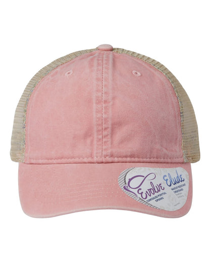 Infinity Her Women's Washed Mesh-Back Cap TESS #color_Dusty Pink/ Floral