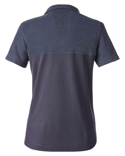 CORE365 Women's Fusion ChromaSoft™ Colorblock Polo CE112CW #color_Classic Navy/ Classic Navy Heather