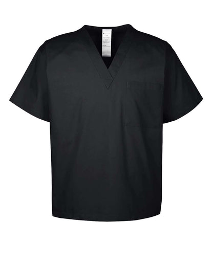 Harriton Unisex Restore Scrub Top M897 #color_Black