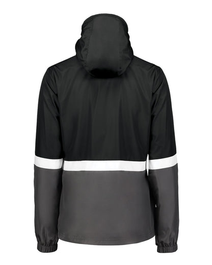 Holloway Women's Turnabout Reversible Hooded Jacket 229787 #color_Black/ Carbon