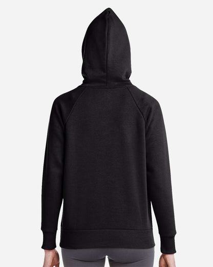 Under Armour Women's Rival Fleece Hooded Sweatshirt 1379500 #colormdl_Black/ White