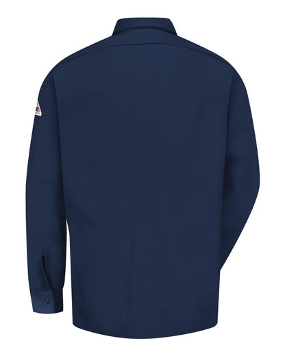 Bulwark Work Shirt - EXCEL FR® ComforTouch - Tall Sizes SLW2T #color_Navy