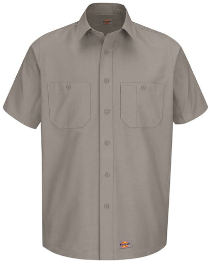 Dickies Men's Tall Short Sleeve Work Shirt WS20T #color_Silver