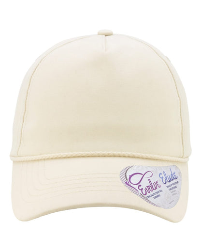 Infinity Her Women's Washed 5-Panel Rope Cap MAYA #color_Vanilla/ Longhorn