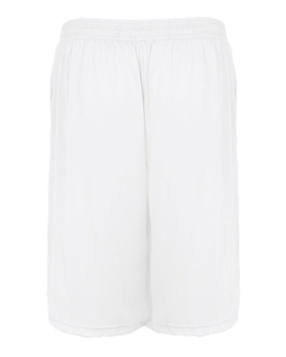 Badger Pocketed 7" Shorts 4127 #color_White