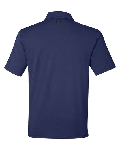 Under Armour Men's Recycled Polo 1383255 #color_Midnight Navy/ White