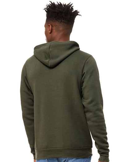 BELLA + CANVAS Sponge Fleece Hoodie 3719 #colormdl_Military Green