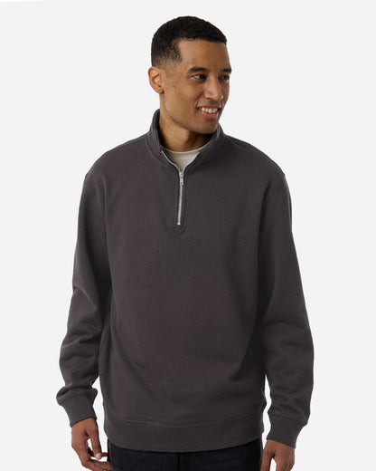 Independent Trading Co. Unisex Midweight Quarter-Zip Pullover SS4600QZ #colormdl_Asphalt