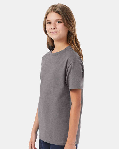 Hanes Authentic Youth T-Shirt 5450 #colormdl_Oxford Grey