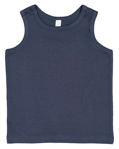 Rabbit Skins Toddler Fine Jersey Tank 3323 #color_Denim