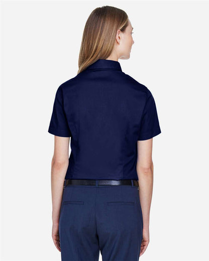 CORE365 Women's Optimum Short Sleeve Twill Shirt 78194 #colormdl_Classic Navy