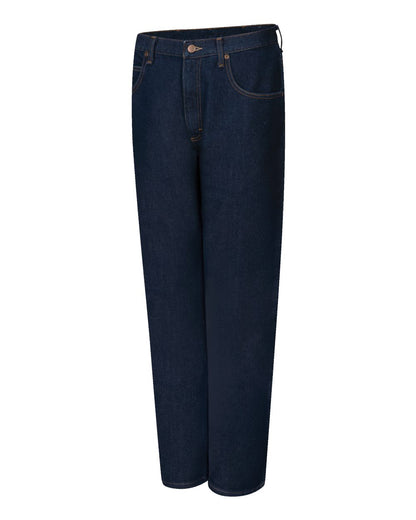 Red Kap Men's Dura-Kap Flex Work Jeans PD90 #color_Prewashed Indigo - 27I