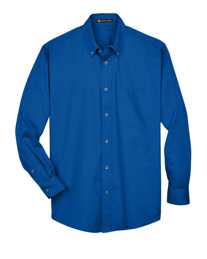 Harriton Men's Easy Blend™ Twill Shirt M500 #color_French Blue