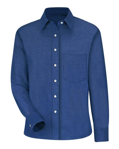 Red Kap Women's Extended Sizes Oxford Dress Shirt SR75EXT #color_FB-French Blue