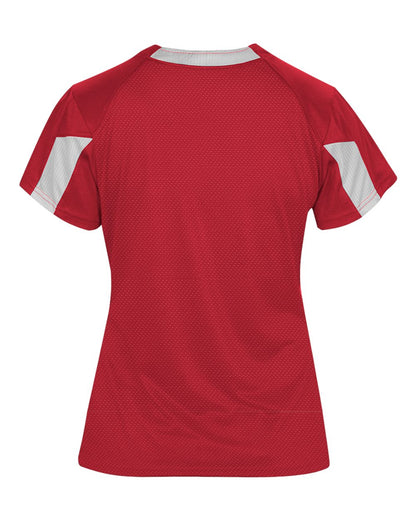 Alleson Athletic Women's Striker Placket 6176 #color_Red/ White