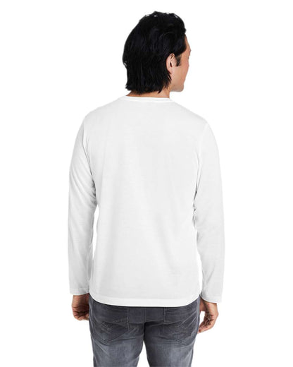 CORE365 Unisex Fusion ChromaSoft™ Performance Long Sleeve T-Shirt CE111L #colormdl_White