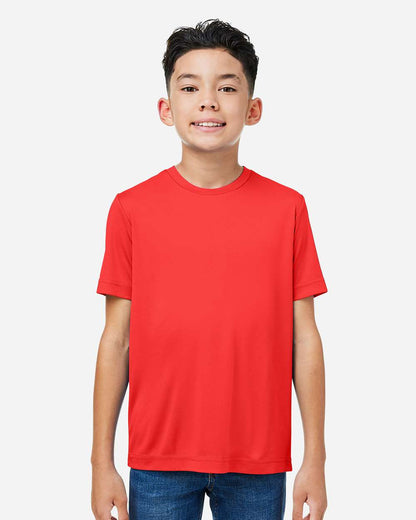 CORE365 Youth Capital Performance T-Shirt CE10Y #colormdl_Marina Red