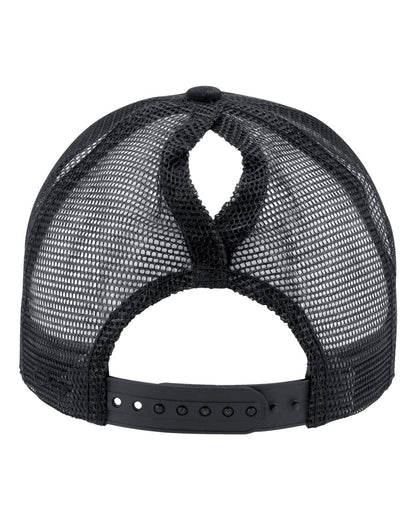 Infinity Her Women's Modern Trucker Cap CHARLIE #color_Black/ Black
