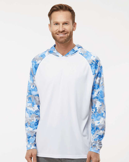 Paragon Unisex Tortuga Extreme Performance Hooded T-Shirt 240 #colormdl_White/ Blue Mist Camo