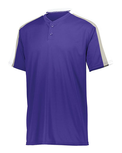 Augusta Sportswear Youth Power Plus Jersey 2.0 1558 #color_Purple/ White/ Silver Grey