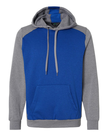 Augusta Sportswear Eco Revive™ Three-Season Triblend Fleece Hooded Sweatshirt 6865 #color_Royal/ Grey Heather