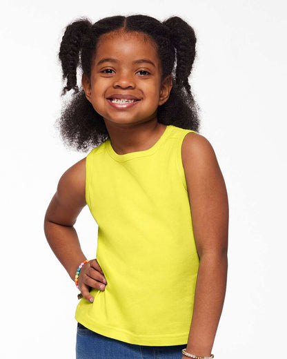 Rabbit Skins Toddler Fine Jersey Tank 3323 #colormdl_Yellow