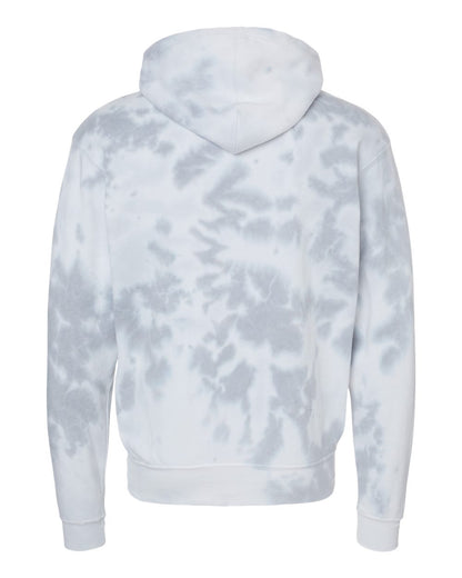 J. America Men's Tie-Dyed Fleece Hooded Sweatshirt 8861 #color_Grey Tie Dye