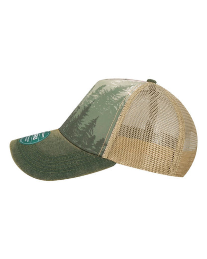 LEGACY Old Favorite Five-Panel Trucker Cap OFAFP #color_Deep Forest