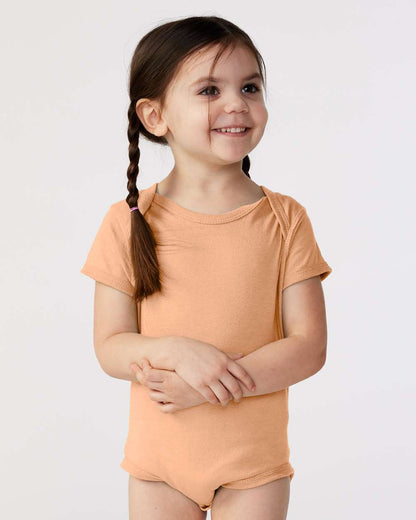 Rabbit Skins Infant Fine Jersey Bodysuit 4424 #colormdl_Peachy