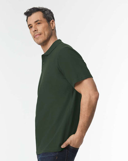 Gildan Unisex Softstyle® Pique Polo 64800 #colormdl_Forest Green