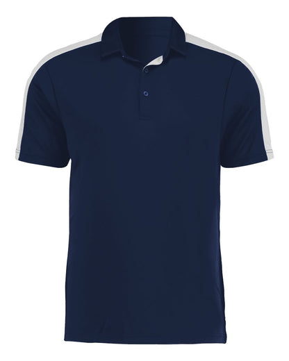 Augusta Sportswear Two-Tone Vital Polo 5028 #color_Navy/ White