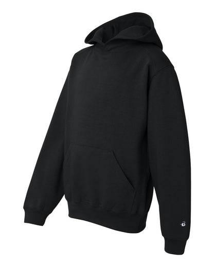 Badger Youth Hooded Sweatshirt 2254 #color_Black