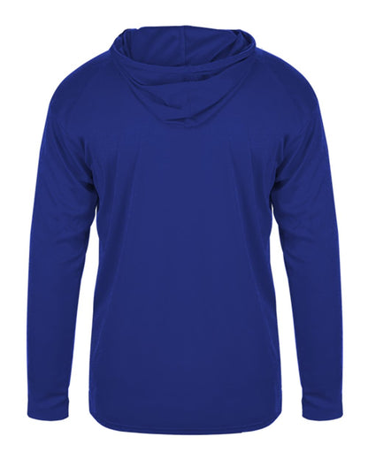 Badger Youth B-Core Long Sleeve Hooded T-Shirt 2105 #color_Royal