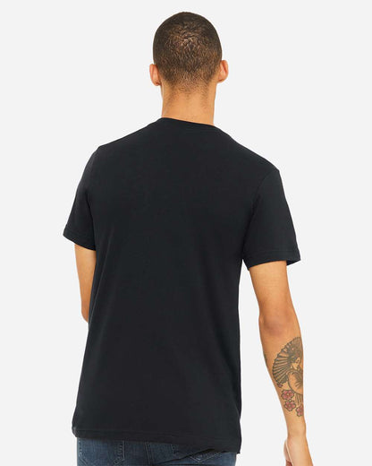 BELLA + CANVAS Unisex Jersey V-Neck Tee 3005 #colormdl_Vintage Black