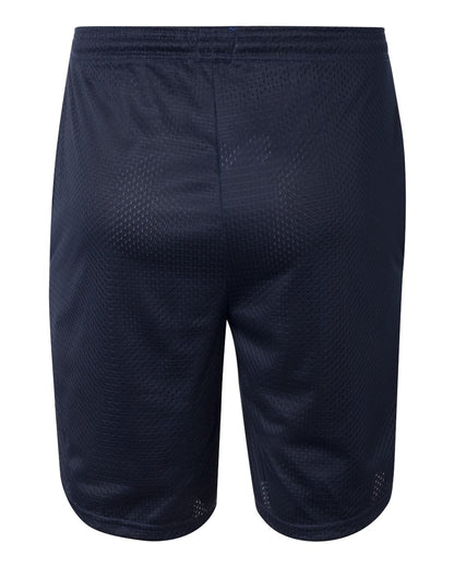 Champion Unisex Polyester Mesh 9" Shorts with Pockets S162 #color_Navy