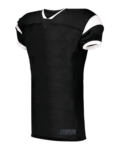 Augusta Sportswear Youth Slant Football Jersey 9583 #color_Black/ White