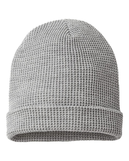 Richardson Waffle Cuffed Beanie 146R #color_Heather Grey
