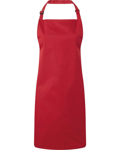 Artisan Collection by Reprime Recycled Bib Apron RP150 #color_Red