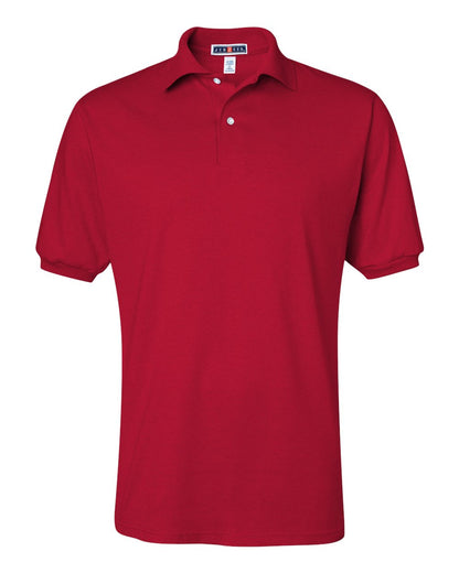 JERZEES Men's SpotShield® 50/50 Polo 437MSR #color_True Red