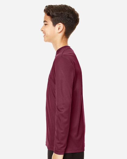 Team 365 Youth Zone Performance Long Sleeve T-Shirt TT11YL #colormdl_Sport Maroon
