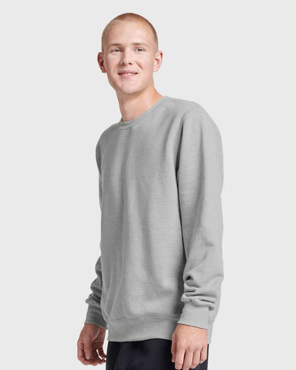 JERZEES Unisex Eco™ Premium Blend Ring-Spun Crewneck Sweatshirt 701MR #colormdl_Frost Grey Heather