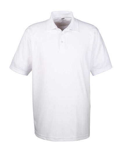 UltraClub Men's Cool & Dry Mesh Piqué Polo 8210 #color_White